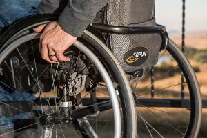 a person with disabilities in a wheelchair